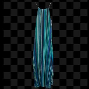 Calvin Klein Like New Blue Stripes Maxi / Gown